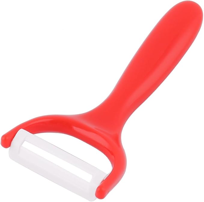 uxcell Plastic Household Kitchen Utensil Fruit Vegetable Potato Peeler 15cm Length Red