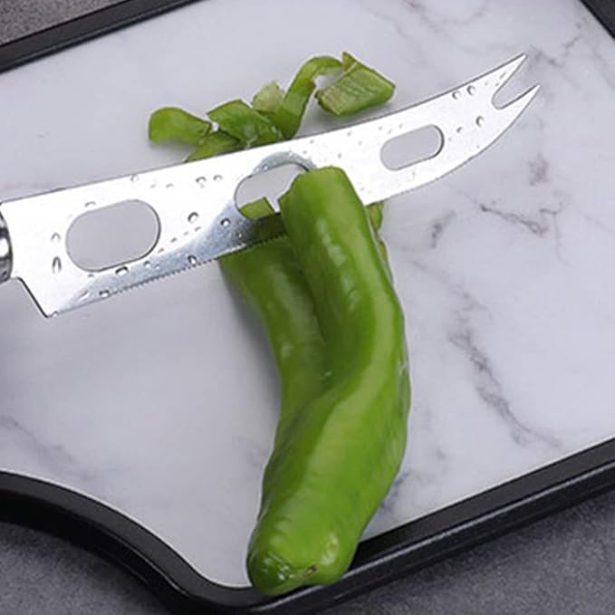 10-inch Cheese Knife - Cuts Soft & Semi Hard Types, Perfect for Slicing Butter, Pizza and Fruit - Kitchen Baking Tools Supplies