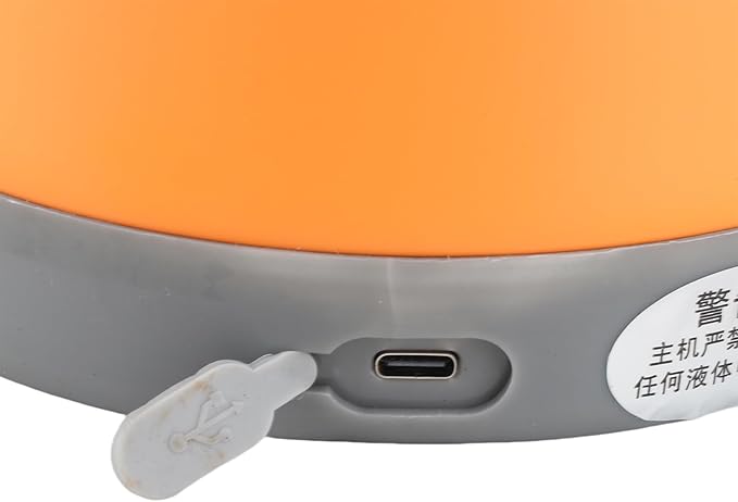 Thermal Cooker Pot, Stainless Steel Mini Portable Constant Temperature Heat Preservation Lifting Pot for Travel Camping Home Office Use (Orange)