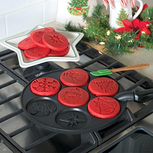 Nordic Ware Holiday Pancake Pan, Black 0.6 cup
