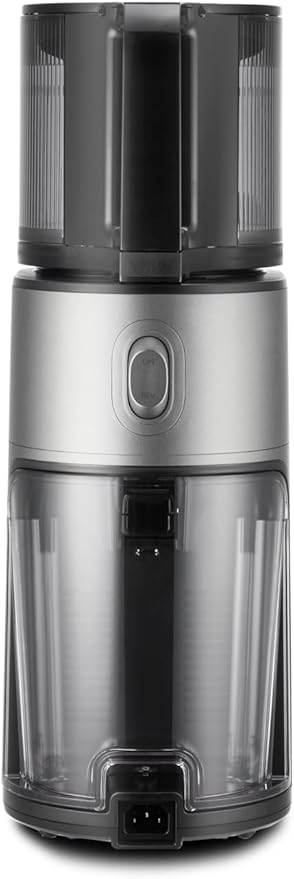 Hurom H400 Easy Clean Slow Juicer, Matte Black | Hands Free | Hopper Fits Whole Produce | Quiet Motor | BPA Free | Easy Assembly | Healthy Living | Cold Press Masticating Juicer (Titanium)