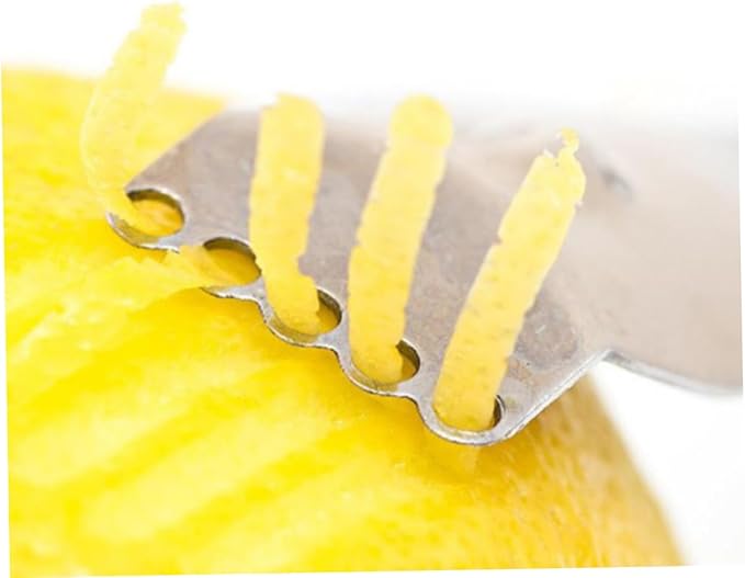 PRETYZOOM Stainless Steel Citrus Peeler and Zester Fruit Peeling Tool for Orange and Skin Removal Dishwasher for Home Kitchen Use