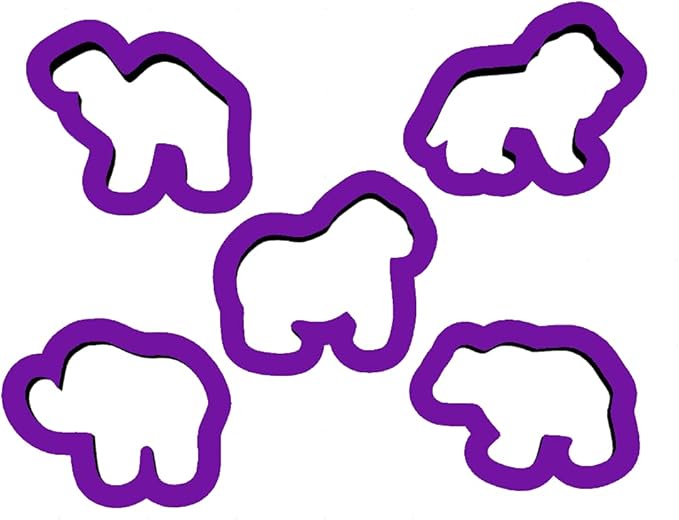 Circus Animal Cookie Cutter Set - Animal Cookie Cutters - Circus Cookie Cutter Set - Fondant Cutters