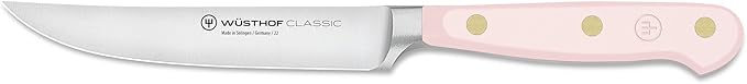 WÜSTHOF Classic Pink Himalayan Salt 4 Piece Steak Knife Set