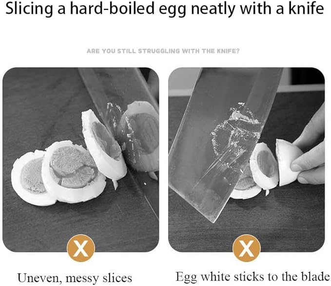 Egg Slicer for Hard Boiled Eggs Egg Cutter Strawberry Slicer Heavy Duty Aluminium Tomato Slicer Stainless Steel Wire Multipurpose Egg Slicer Dicer Fruit slicer for Kitchen and Dining