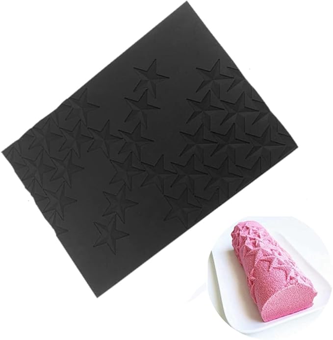 Star Shape Texture 3D Silicone Cake Mold Baking Mat Dessert Bakeware Silicone Cake Baking Mold