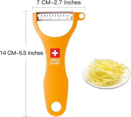 Original Swiss Made Peeler Vegetable&Fruits stainless steel blade Peeler for kitchen (ORANGE-vegetable grater)