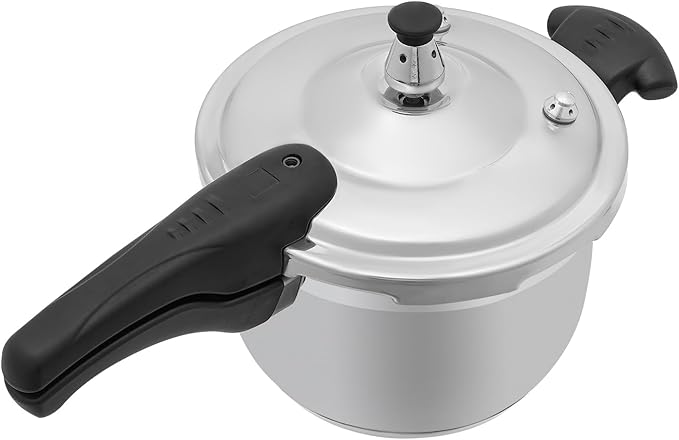 Bokknppo Stainless Steel Pressure Cooker Large Capacity 60Kpa Pressure Pot Explosion-proof Compound Bottom Pressure Canner with Pressure Limiting Valve for Gas Stove Induction Cooker (3L/0.79gal)