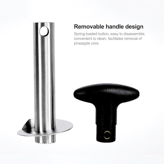 Pineapple Corer and Slicer, Upgraded Reinforced Stainless Steel Pineapple Cutter Tool, Easy to Use Kitchen Gadget for Perfect Pineapple Rings, Fruit and Vegetable Corer Remover