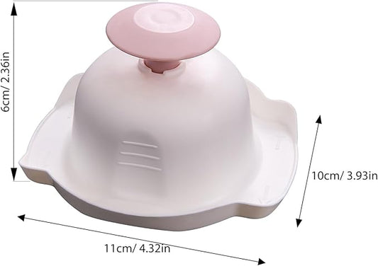 Hemoton Food Safety Holder for Mandoline Slicer Vegetable Cutter Finger Protector Kitchen Gadget Hand Guard for Safe Cutting and Grating 4.33X3.93X2.36In