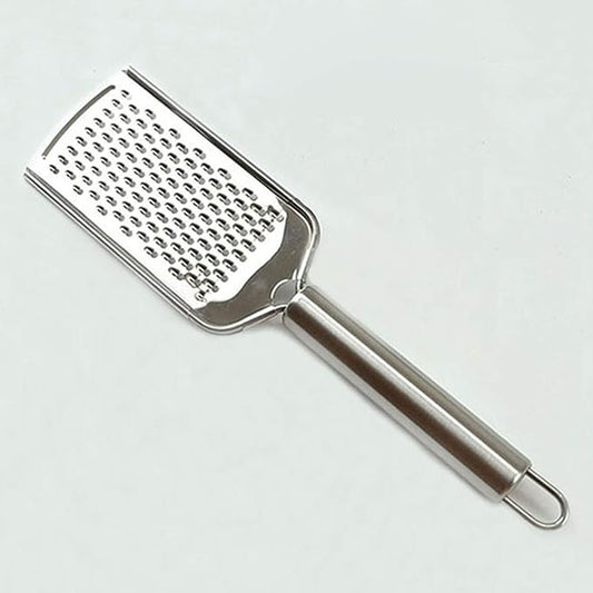 Handheld Cheese Grater, Cheese Zester Stainless Steel, Zester, Kitchen Vegetable Peeler, Food Zester Grater Slicer for Vegetables Cheese Chocolate Fruits, Zester Grater with Handle (silvery, One Size)