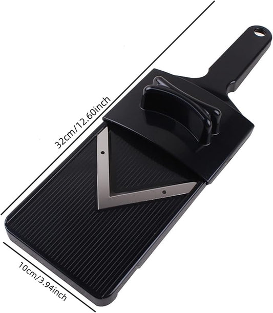Mandoline Food Slicer Cabbage Grater Manual Cutter Vegetable Grater Julienne Slicer Waffle Fruit Kitchen Potato Cutter,Black