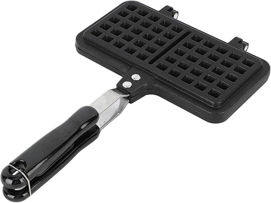 Stovetop Waffle Maker Pan Double Headed Design | NonStick Aluminum for Even Heating | Compact & Multifunctional Breakfast Solution