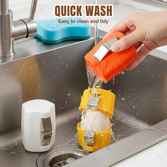 Egg Shell Opener, 2026 New Egg Cutter Egg Cracker Tool Multifunctional Egg Cutter Multipack, Upgrade Egg Peeler Separator for Raw Eggs Cracker Tool Cutter Kitchen Gadgets (1, Yellow)