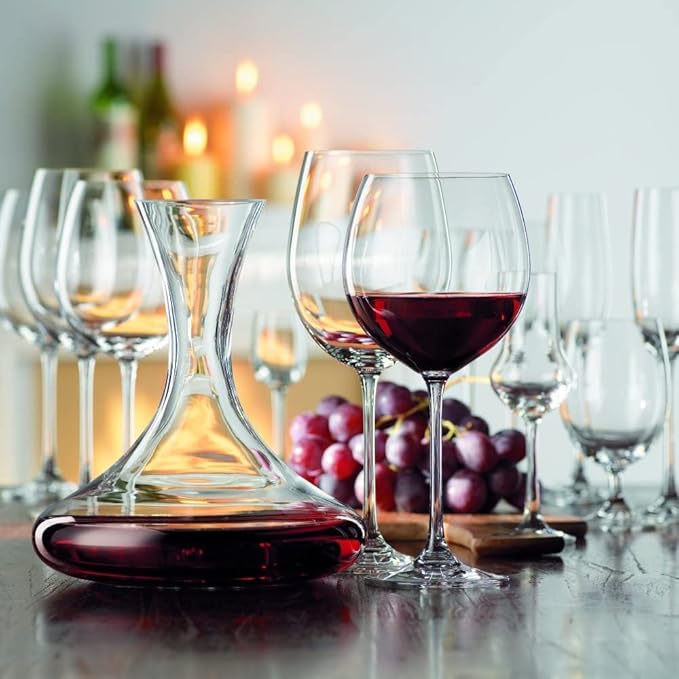 Nachtmann Vivendi 25 oz Bordeaux – 4-Piece Set of Lead-Free Crystal Glasses, Long-Stemmed Design for Red & White Wine, Sophisticated Glassware for Dining, Parties, Entertaining & Gifting