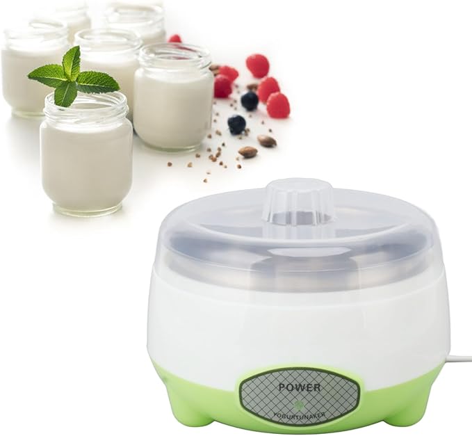Haofy 15W Yogurt Maker Stainless Steel Container for Homemade DIY Yogurt Making with Energy Saving Heating Suitable for Families Easy to Use for Yogurt Preparation at Home