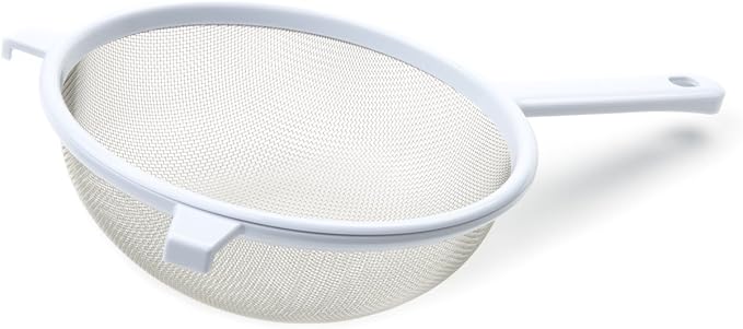 Fox Run Stainless Strainer, 8in, White