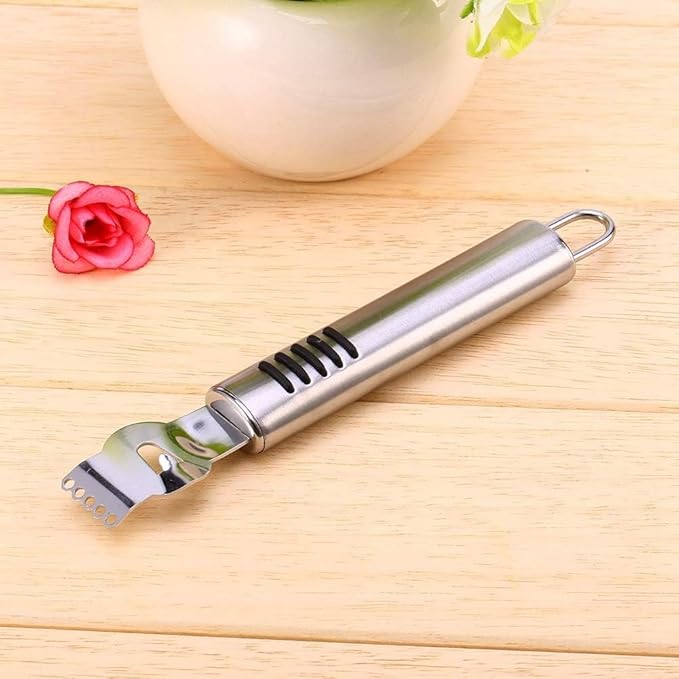 Stainless Steel Lemon Zester Grater with Channel Knife Orange Citrus Peeler Lemon Zest Peeler Cocktails Fruit Stainless Steel