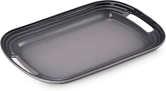 Le Creuset Stoneware Serving Platter, 16.25", Oyster
