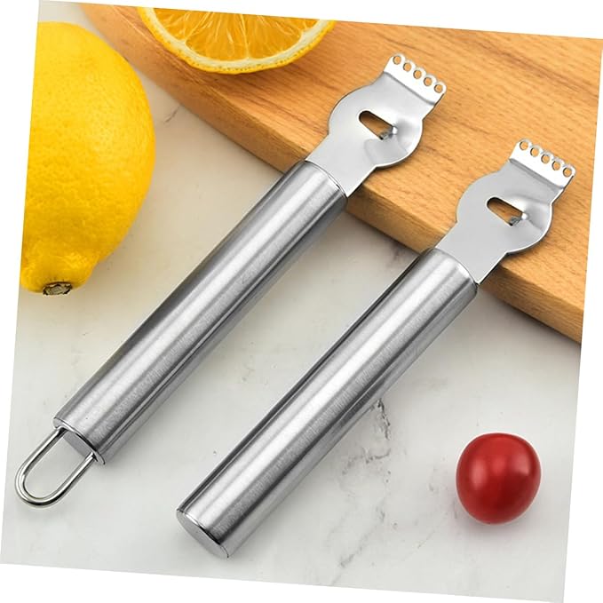 3pcs Stainless Steel Fruit Peeler Versatile Kitchen Tool for Lemon Potato and Vegetable Slicing and Comfortable Grip Essential Gadget for Home and Restaurant Use