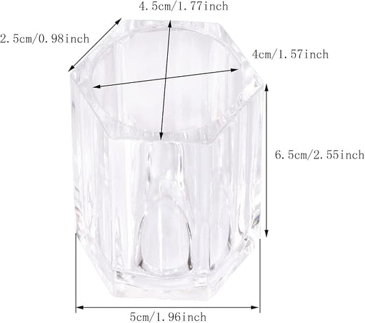 ONLYKXY 2pcs Clear Acrylic Toothpick Holder Elegant Clean For Home Kitchen Storage Gadgets Creative Portable Toothpick Box (Rhombu)