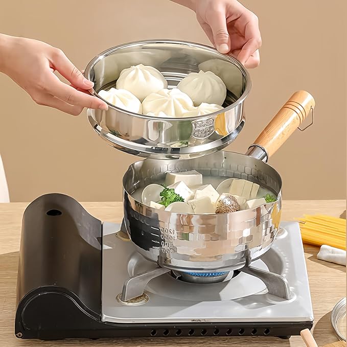 Metal Steamer 8.6 inch Stainless Steel Oven Rack Food Steamer Basket Insert for Kitchen Dim Sum Dumpling Bun(22cm)