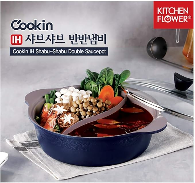 IH Shabu Shabu 28 cm Double Coated Ceramic Stock Pot