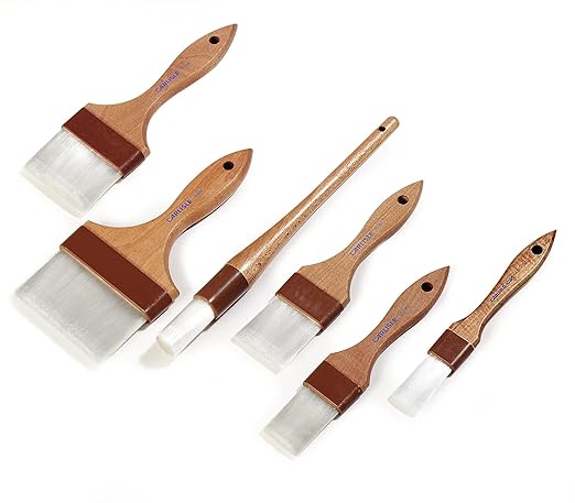 SPARTA 4039900 Nylon Wide Brush, Flat With Nylon Bristles, 4 Inches, Brown, (Pack of 12)