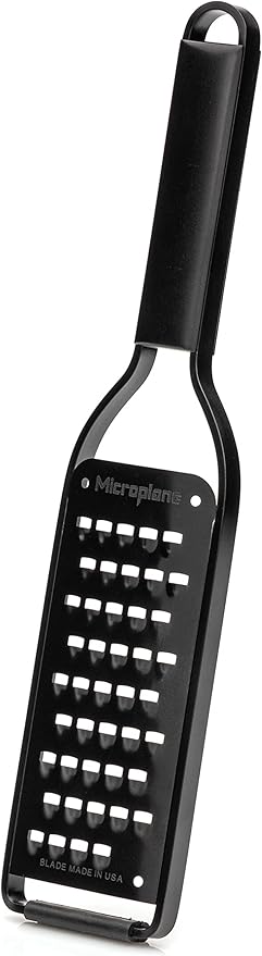 Microplane Kitchen Grater Extra Coarse with a Stainless-Steel Blade - Made in USA, for Cheese, Potato, Zucchini, Carrot, Apple & Cabbage from The Black Sheep Series