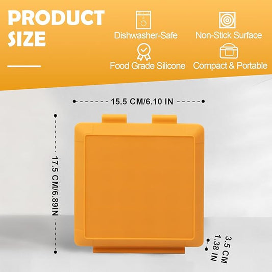 Microwave Sandwich Maker, Microwave Toaster with Adjustable Silicone Strap, Removable Non-Stick Microwave Grilled Cheese Maker, Microwave Grill Crispy, Melted in Minutes for Travel, Office, Dorm, Home