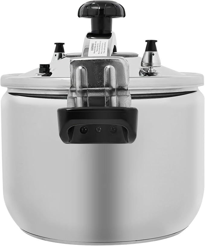Bokknppo Aluminum Pressure Cooker 70Kpa Pressure Canner Stovetop Pressure Pots Explosion-proof Compound Bottom Cookware with Pressure Limiting Valve for Gas Stove Induction Cooker (26L)