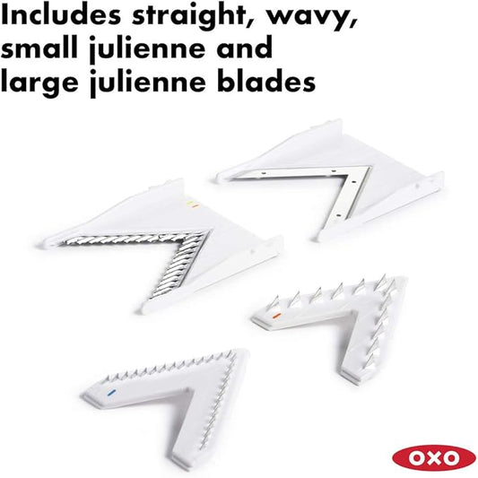 OXO Good Grips V-Blade Mandoline Slicer, White (1155700)