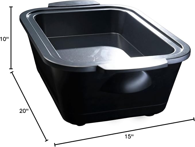 Chillware Electric Food Warmer & Cooler 5Qt, Portable Mini Crock Pot & Slow Cooker Alternative, Buffet Serving Dish for Cold (37°F) or Hot (160°F) Meals, Tailgating, Camping & Parties, Dishwasher Safe