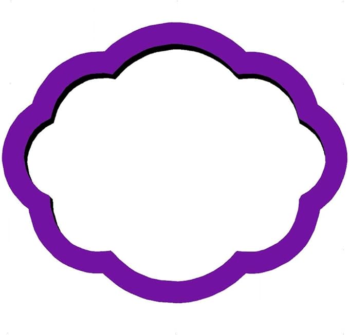 Oval Plaque #2 Cookie cutter