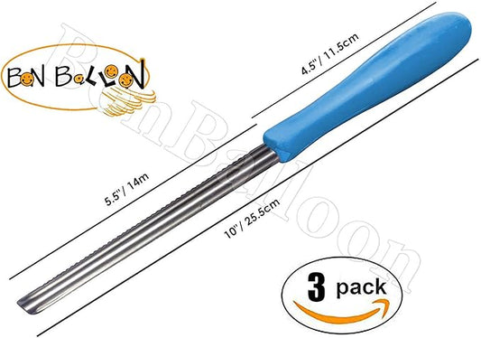 Zucchini Squash Vegetable Corer 3 pcs Corers Stainless Steel Core Remover Tool Kitchen Stuffed Vegetables Veggies Seed Remover Remove Seeds Eggplant Cucumber 10" Long Coring Tools Gadgets Drill