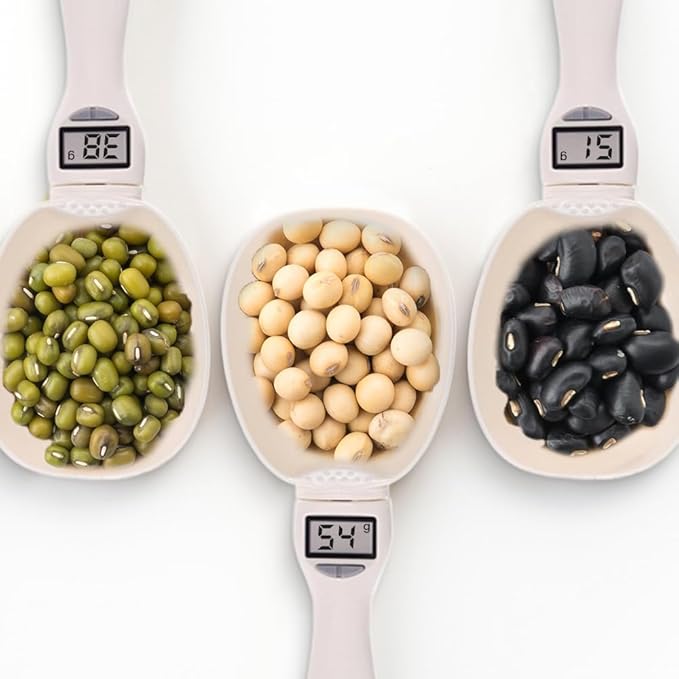 Digital Measuring Spoon, Food Digital Measuring Scoop Scale 800g / 0.1g High Precision with LCD Screen,Household Weighing Scoop for Kitchen and Dog Cat Food (Spoon/1pcs)