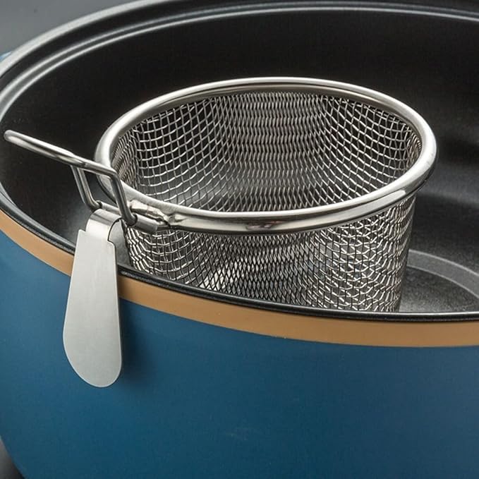 Silver Dumpling Noodle Strainer, Fine Mesh Strainer with Handle Colanders Food Strainers Colanders anda Food Strainers,Kitchen Utensils and Gadgets