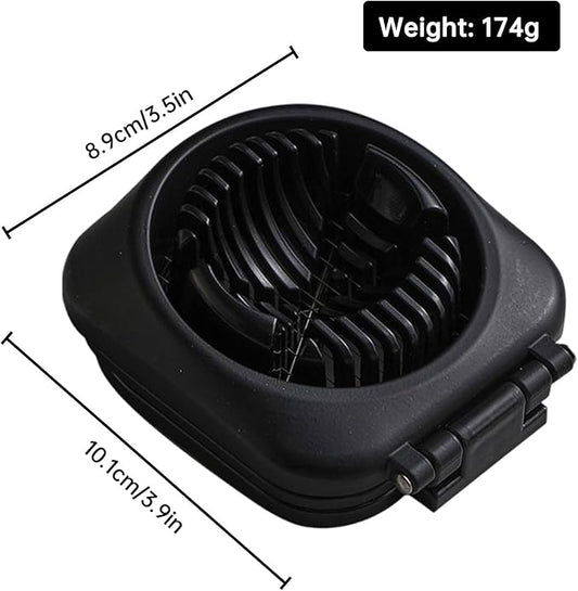 Egg Slicer, 2 in 1 Egg Slicer for Hard Boiled Eggs, Stainless Steel Wire Egg Slicers, Kitchen Multipurpose Egg Cutter with Storage Box, for Cutting Eggs, Strawberries and Cherry Tomatoes (Black)