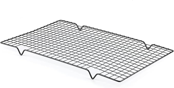 Cooling Rack Set of 1, 10" x 16" No Warp Heavy Duty Stainless Steel Baking Rack - Fits Half Sheet Pan, Oven Safe 575°F,for Baking, Roasting & Dehydrating, Dishwasher Safe