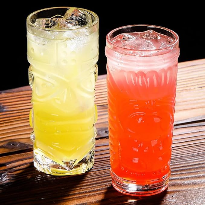 Thickened Glass Long High Ghost Face Crystal Iced Tea cocktail Drinking Glasses