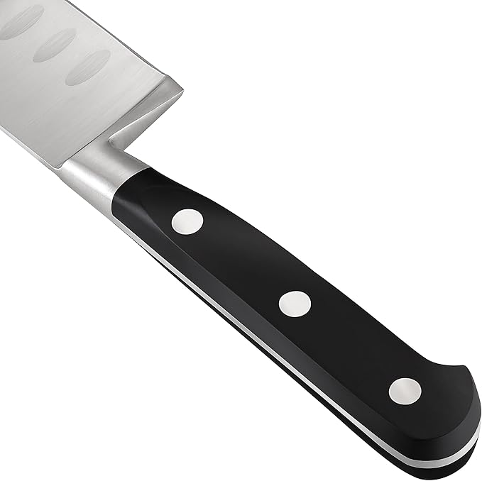 Cooks Standard High Carbon Stainless Steel Knife Set 2-Piece, 8" Chef’s Knife and 7" Santoku Knife Classic Sharp Kitchen Knives Set, Ergonomic Handle