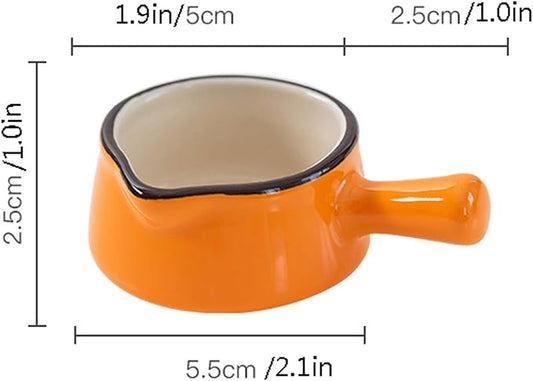 Gravy Boat Simple Small Milk Cup With Handle Household Ceramic Pointed Small Milk Jug Coffee Pour Milk Cup Mini Milk Jug Suitable for Fruit Honey Seasoning Snacks Gravy Sauce Boat (Color : Green)