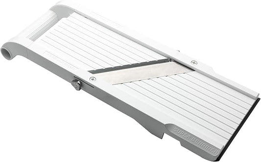 Benriner Mandoline Super Slicer, with 4 Japanese Stainless Steel Blades, BPA Free, 14.5 x 5.25-Inches, New Model