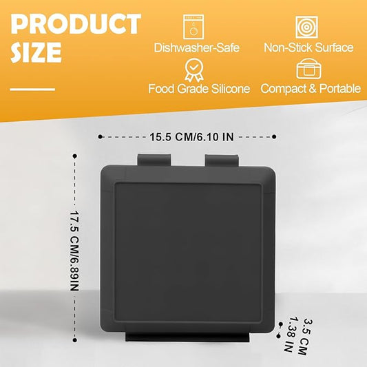 Microwave Sandwich Maker, Microwave Toaster with Adjustable Silicone Strap, Removable Non-Stick Microwave Grilled Cheese Maker, Microwave Grill Crispy, Melted in Minutes for Travel, Office, Dorm, Home