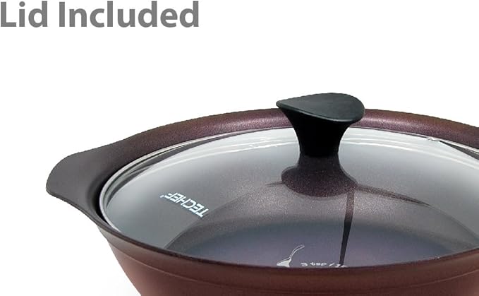 TECHEF - Art Pan Collection, Soup Pot With Glass Lid, Made in Korea (2-quart) Purple