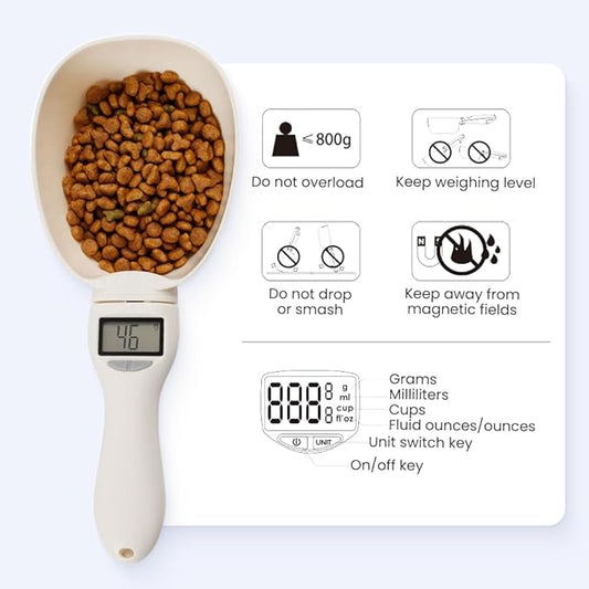 Digital Measuring Spoon, 2026 New Digital Food Measuring Scoop Scale 800g / 0.1g High Precision with LCD Screen, Household Weighing Scoop for Kitchen (1Pcs)