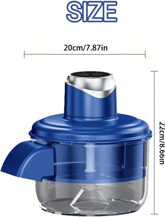 Grape Peeling Machine, Electric Automatic Garlic Peeler Machine, Rechargeable Home Kitchen Aid Peeler, Small Commercial Fruit Skin Remover Tool For Cherrys, Tomatoes (Blue)