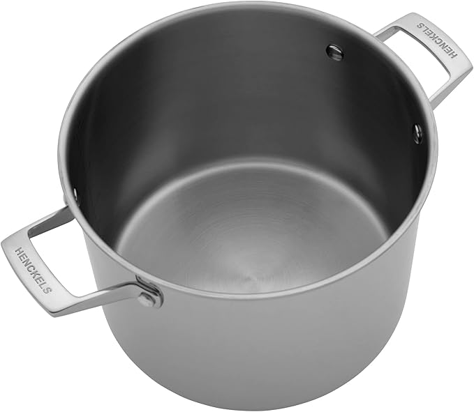 HENCKELS Specialties 8.5-qt Pasta Pot with Lid and Strainers, Stainless Steel