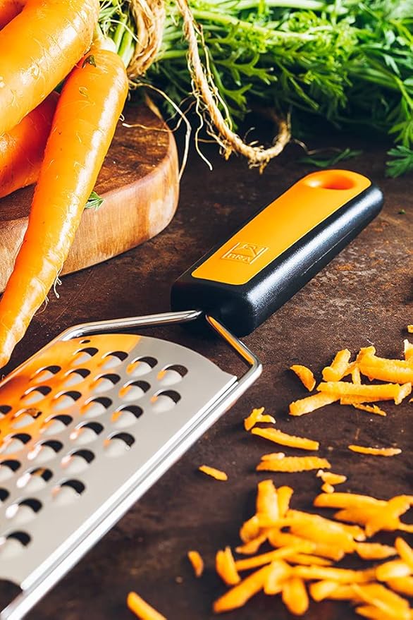 BRA A195024 Efficient Coarse Grater Made of Stainless Steel Orange