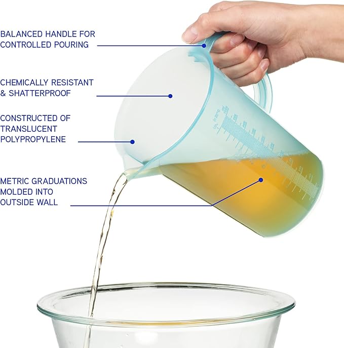 1 Liter Measuring Pitcher Graduated (Blue)